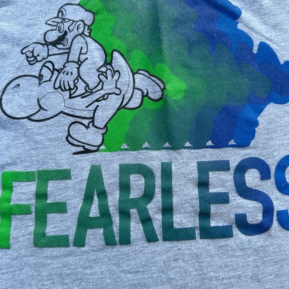 Super Mario Bros Boys Size 7/8 Graphic Tee Shirt Bundle - Picture 5 of 6